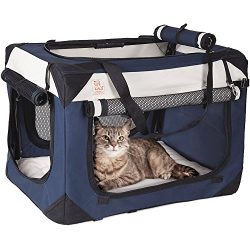 PetLuv Soothing “Happy Cat” Medium – Large Premium Soft Sided Cat Carrier & ...