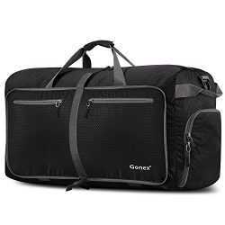 Gonex 100L Packable Travel Duffle Bag, Extra Large Luggage Duffel (Black)