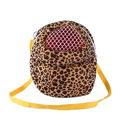 Three Size Small Pets Carrier Bag Hedgehog Hamster Mouse Outgoing Bags Leopard Portable Travel B ...