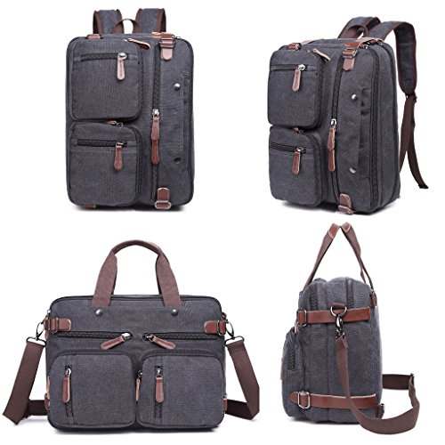 Laptop Bag, Clean Vintage Hybrid Backpack Messenger Bag/Convertible ...