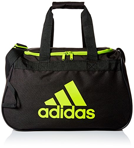 adidas Diablo Duffel Bag, Black/Semi Solar Slime, Small