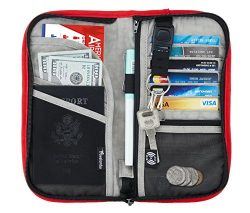 Travelambo Travel Wallet Passport Holder Wallet RFID Blocking Credit Card Holders for Men &  ...