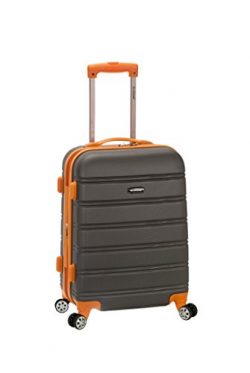 Rockland Melbourne 20 Inch Expandable ABS Carry On, Charcoal, One Size