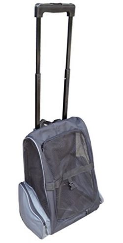 HDP Roll Along Carrier & Backpack Luggage ON WHEELS Color:Black