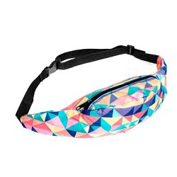 Oksale Womens Sports Hiking Running Belt Waist Bag Pouch Zipper Fanny Pack (H)