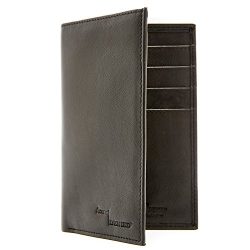 Genuine Leather Passport Holder Wallet Unisex 4 Card Slots RFID Blocking