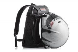 Motorcycle Travel Backpack with Helmet Holder: Water Resistant Cycling and Tactical Biking Pack  ...