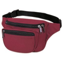 YensÂ Fantasybag 3-Zipper Fanny Pack, FN-03 (Burgundy)