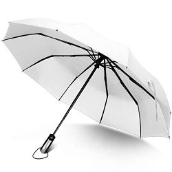 Rainlax Travel Umbrella Unbreakable Lightweight 10 Ribs Automatic Compact Windproof Canopy Umbre ...