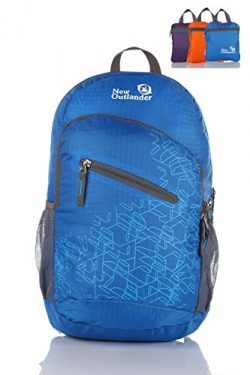 Outlander Packable Handy Lightweight Travel Hiking Backpack Daypack-Dark Blue-L