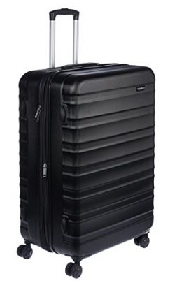 AmazonBasics Hardside Spinner Luggage – 28-inch, Black