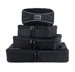 PRO Packing Cubes – 4 Pc Lightweight Travel Packing Cube Set – Organizers and Compre ...