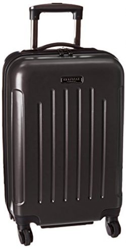 Heritage 20 Inch ABS 4-Wheel Upright Carry-On, Black, One Size