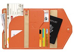 Zoppen Multi-purpose Rfid Blocking Travel Passport Wallet (Ver.4) Tri-fold Document Organizer Ho ...