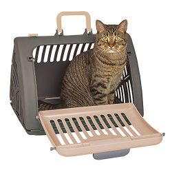 SportPet Designs Foldable Travel Cat Carrier – Front Door Plastic Collapsible Carrier