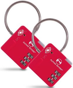 UltraFlex TSA Approved Lock with RED OPEN ALERT Indicator for Luggage & GYM Lockers