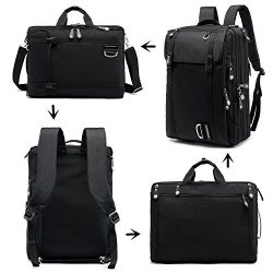 NUMANNI 17″ Laptop Briefcase Backpack,Business bags for men ,travel bags for men,Convertib ...