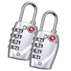 TSA Approved Luggage Locks Combination Lock, Blingco 4 Digit Travel Padlocks for School Gym Lock ...