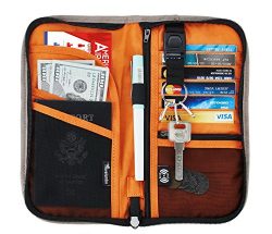 Travelambo Travel Wallet Passport Holder Wallet RFID Blocking Credit Card Holders for Men &  ...