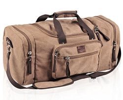 Dream Hunter Canvas/Weekender/Travel/Duffel Bag for Men’s, Brown