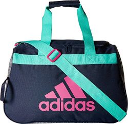 adidas Women’s Diablo small duffel Bag, Green/Bahia Magenta, One Size