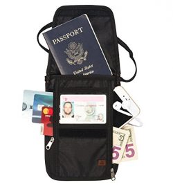 RFID Blocking Passport Holder & Neck Stash from Tarriss