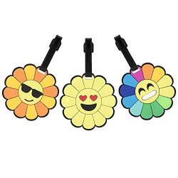 Cute Luggage Tags for Kids Student Carry On Travel Suitcase Baggage Personalized Bag Label Ident ...