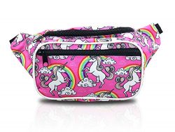 Rainbow Unicorn Designer Fanny Pack Waist Bag (Unicorn Pink)