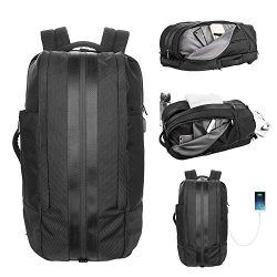 LA PAIX Gym Laptop Backpack Duffel Travel Bag Luggage Separate shoes Latop comparment USB charin ...