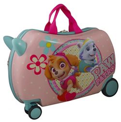 Nickelodeon Paw Patrol Carry On Luggage 20″ Kids Ride-On Suitcase Optional Bonus Activity  ...