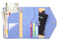 Zoppen Multi-purpose Rfid Blocking Travel Passport Wallet (Ver.4) Tri-fold Document Organizer Ho ...