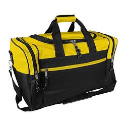 Blank Duffle Bag Duffel Bag in Black and Gold Gym Bag