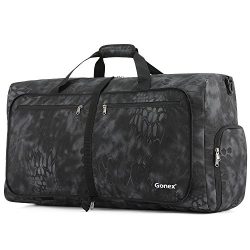 Gonex Camp Duffle Bag, Packable Lightweight Travel Duffel Water Resistant, 80L(Typhon)