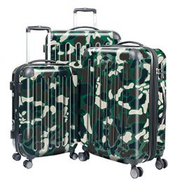 HAUPTSTADTKOFFER Luggages Sets Glossy Suitcase Sets Hardside Spinner Trolley Expandable (20̸ ...