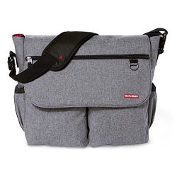 Skip Hop Dash Signature Messenger Diaper Bag, Heather Grey