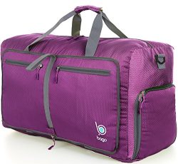 Bago Travel Duffel Bag For Women & Men – Foldable Duffle For Luggage Gym Sports – ...