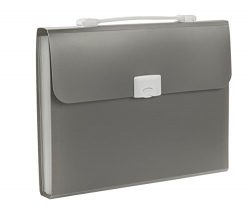 Expanding Office File Document Organizer Carrying Case for Business Trips and Archival Work, Gre ...