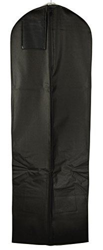 Gown Garment Bag for Women’s Prom and Bridal Wedding Dresses – ID Window – 72” x 24” ...