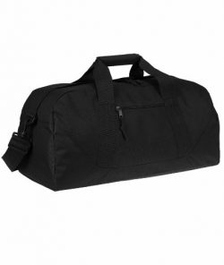UltraClub® Large Square Duffel Bag – Black