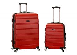 Rockland Luggage 20 Inch 28 Inch 2 Piece Expandable Spinner Set, Red, One Size