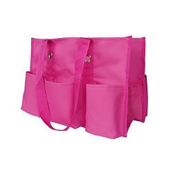 No Logo Organizing Utility Tote Shoulder Bag Pink Beach Travel Shopping