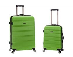 Rockland 20 Inch 28 Inch 2PC Expandable ABS Spinner Set, Green, One Size