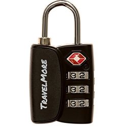 1 Pack Open Alert Indicator TSA Approved 3 Digit Luggage Locks for Travel Suitcase & Baggage ...