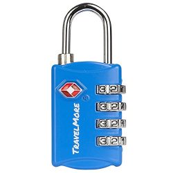 TSA Luggage Locks with 4 Digit Combination – Heavy Duty Set Your Own Padlocks for Travel, Baggag ...