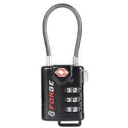 TSA Approved Cable Luggage Locks, Easy Read Dials with Alloy Body