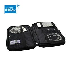 Electronic Travel Organizer – Padded travel bag with expandable zippered compartments and  ...