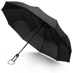 Rainlax Travel Umbrella Unbreakable Lightweight 10 Ribs Automatic Compact Windproof Canopy Umbre ...