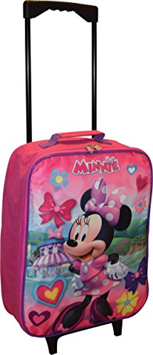 Disney Minnie Mouse 15″ Collapsible Wheeled Pilot Case – Rolling Luggage