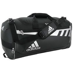 Adidas Team Issue Duffel Bag, Black/Silver, Medium