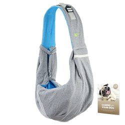 Pet and Dog Carrier Sling – Fully Reversible Carriers for Small, Large Dogs & Cats – 1 ...